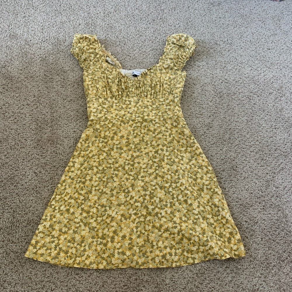Yellow Floral Dress